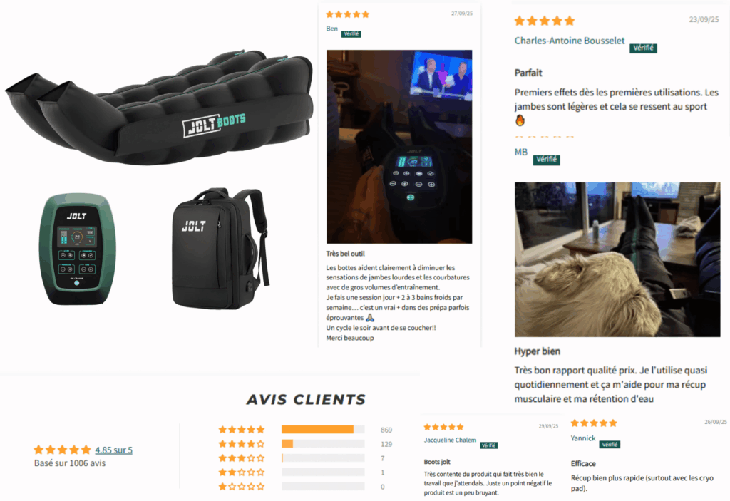 avis des clients sur botte jolt